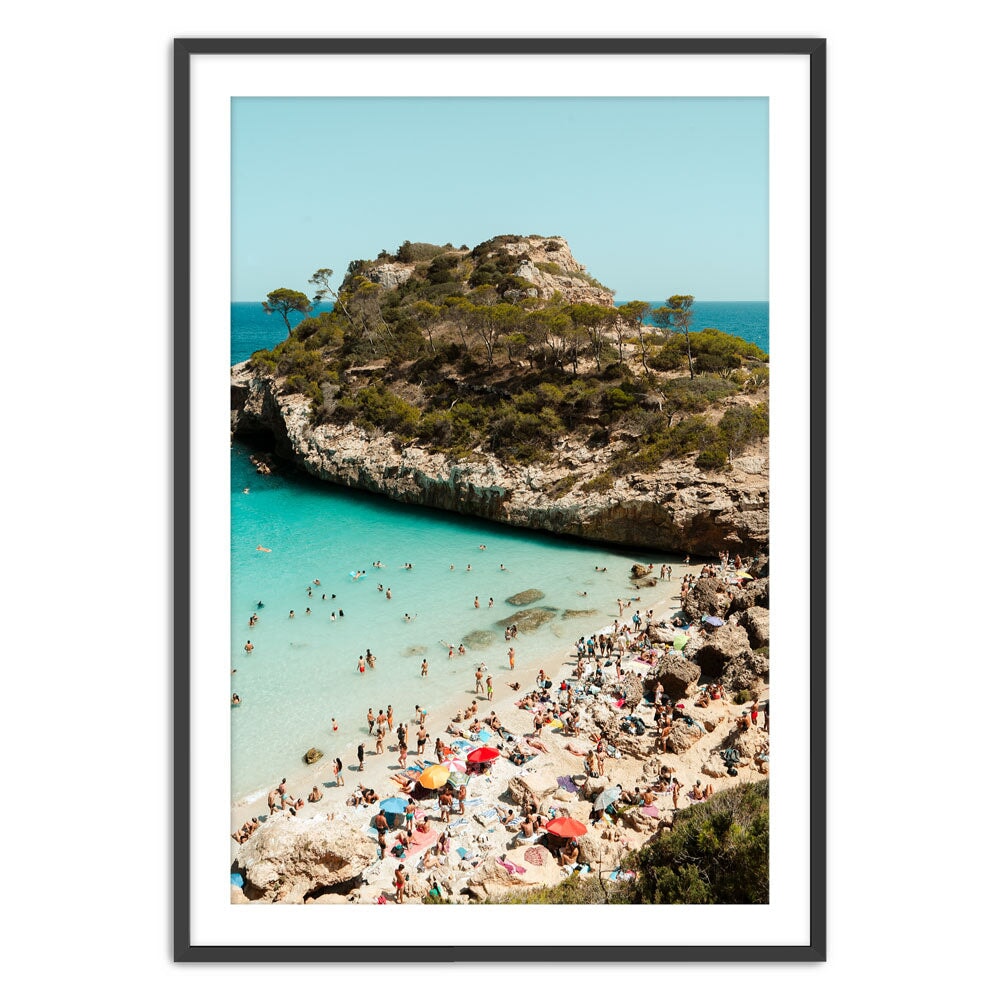 Cala d’es Moro Print Mateo Negrete Black X-Large
