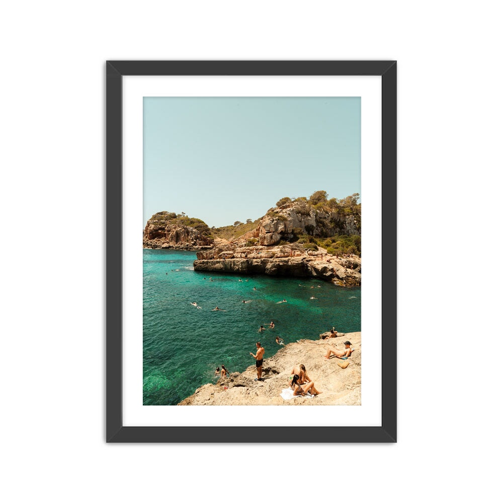 Summer In Mallorca Print Mateo Negrete Black Small
