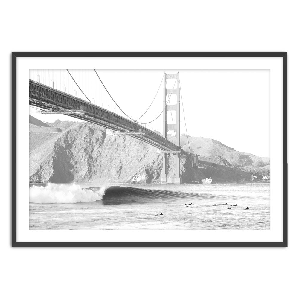 The Left at Fort Point Print Pedro Bala Black X-Large