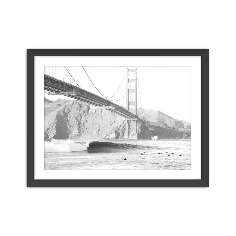 The Left at Fort Point Print Pedro Bala Black Small