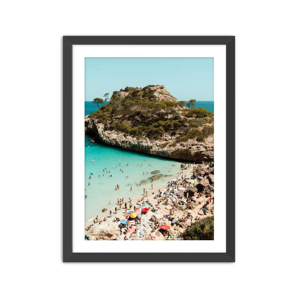 Cala d’es Moro Print Mateo Negrete Black Small 